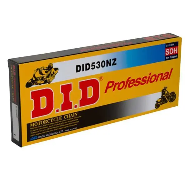 DID Standardkette 530NZ/102 Kette Offen + Clipschloss Schwarz Motorrad