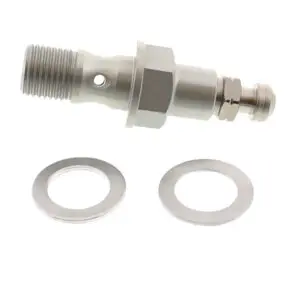 Motorrad Hohlschraube einfach M10X1.25 19mm mit Entlüfternippel SB-130121-NA 425