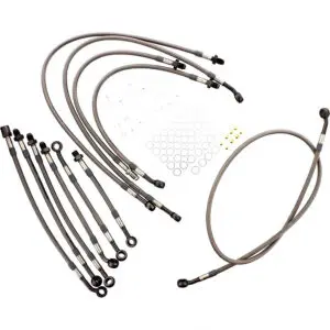 JMP Bremsschlauch Stahlflex Kit Anschluss 11-teilig passend zu Honda CBR 1000 F