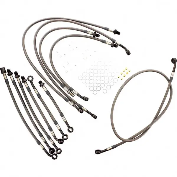 JMP Bremsschlauch Stahlflex Kit Anschluss 11-teilig passend zu Honda CBR 1000 F