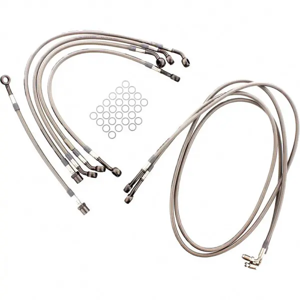 JMP Bremsschlauch Stahlflex Kit Anschluss 7-teilig f. Suzuki GSF 1250 S Bandit K