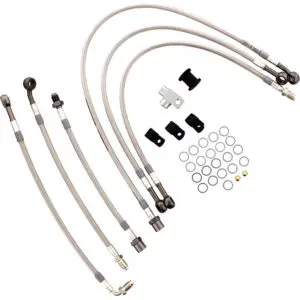 JMP Bremsschlauch Stahlflex Kit Anschluss 6-teilig f. Yamaha FZ8 800 NA ABS 59P1