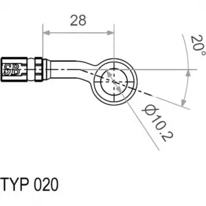Motorrad Ringfitting Vario TYP020 10mm 20S chrom 4043981237009