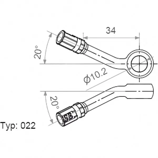 Motorrad Ringfitting Vario TYP022 10mm 20+20 chrom 4043981237047