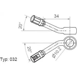 Motorrad Ringfitting Vario TYP032 10mm 20+20 anthrazit 4043981237078