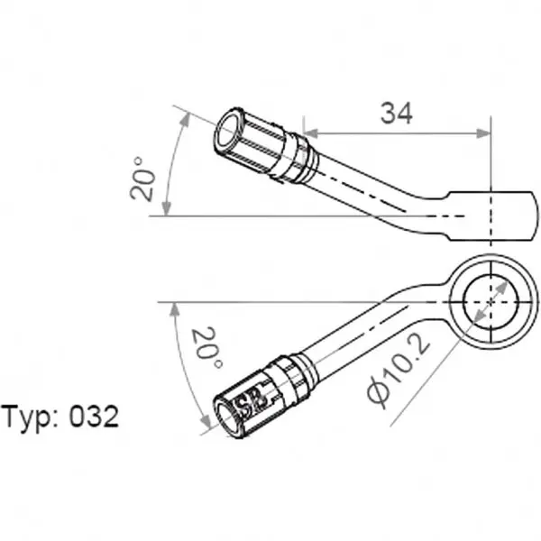 Motorrad Ringfitting Vario TYP032 10mm 20+20 chrom 4043981237085