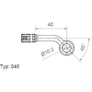 Motorrad Ringfitting Vario TYP040 10mm 45S anthrazit 4043981237115