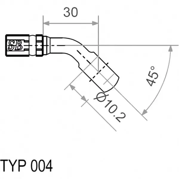 Motorrad Ringfitting Vario TYP004 10mm 45 in 4043981238228