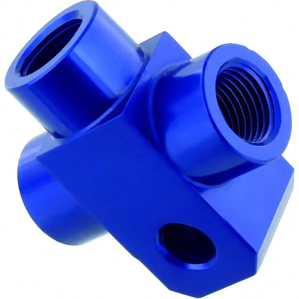 Motorrad 2-Wege Verteiler geschraubt gewinkelt TYP812 blau 4043981238785