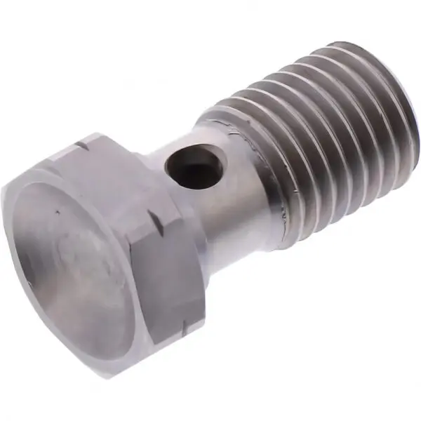 Motorrad Hohlschraube einfach M12X1.50 Edelstahl silber