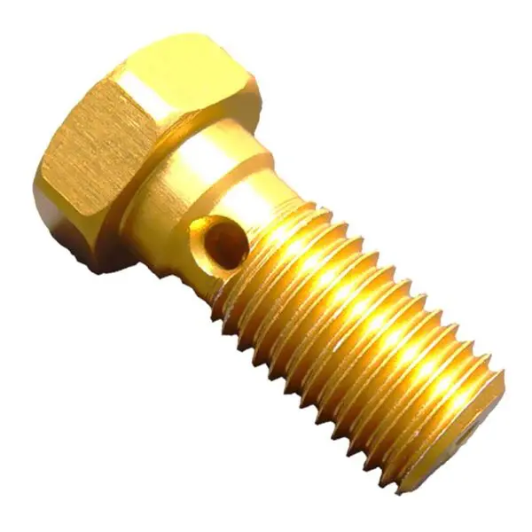 Motorrad Hohlschraube Alu Einfach M10x1.25 Gold 0641702167679 0641702167679