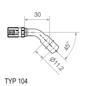 Ringfitting Vario Hd Typ104 11.2mm 45° Si Silber 0641702168614 0641702168614