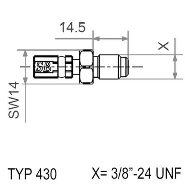 Aussengewinde Beweg Vario Typ430 3/8-24 Unf+Y In 0641702168690 0641702168690
