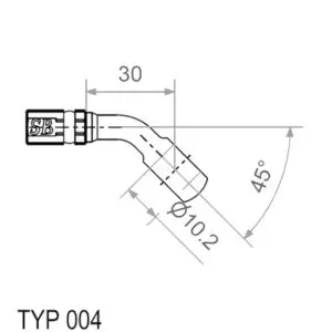 Motorrad Ringfitting Vario Typ004 10mm 45° Rt rot 0641702169093 0641702169093