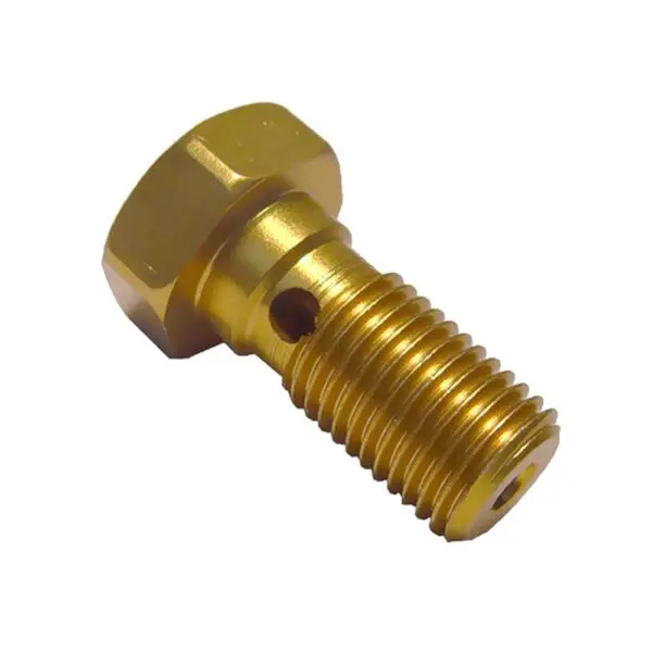 Motorrad Hohlschraube Alu Einfach 3/8-24 Gold 0641702173052 0641702173052