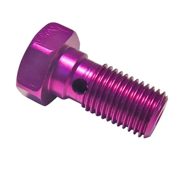 Motorrad Hohlschraube Alu Einfach 3/8-24 Vi violett 0641702173069 0641702173069