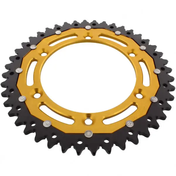 ZF-Dual Kettenrad Dual 44Z Teilung 520 Innendurchmesser 126 Lochkreis 146 gold