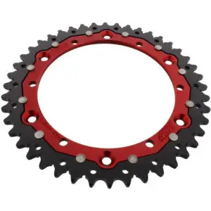 ZF-Dual Kettenrad Dual 44Z Teilung 520 Innendurchmesser 152 Lochkreis 175 rot