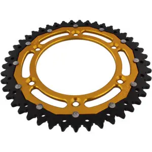 ZF-Dual Kettenrad Dual 45Z Teilung 520 Innendurchmesser 125 Lochkreis 150 gold