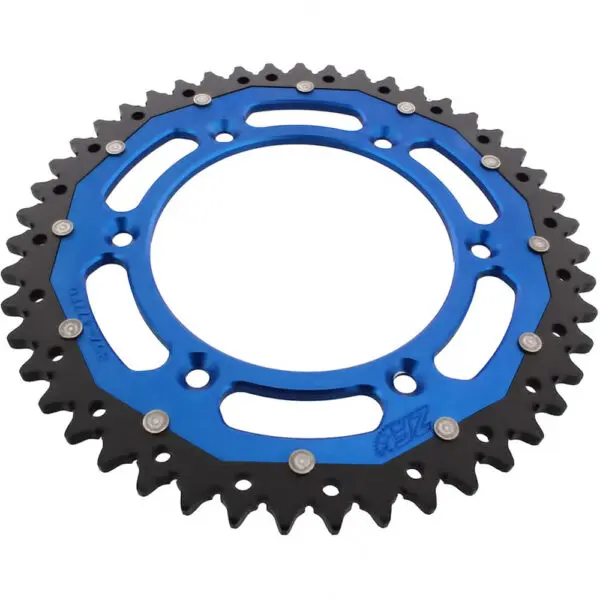 ZF-Dual Kettenrad Dual 47Z Teilung 520 Innendurchmesser 125 Lochkreis 150 blau