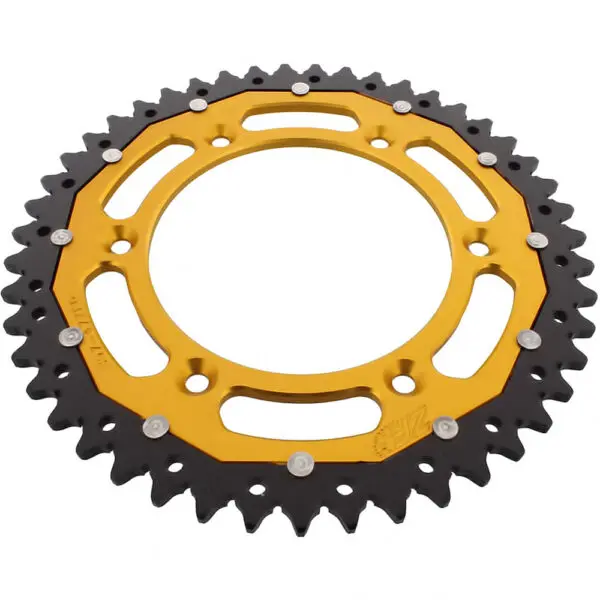 ZF-Dual Kettenrad Dual 47Z Teilung 520 Innendurchmesser 125 Lochkreis 150 gold