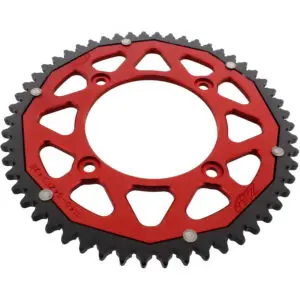 ZF-Dual Kettenrad Dual 54Z Teilung 428 Innendurchmesser 100 Lochkreis 120 rot