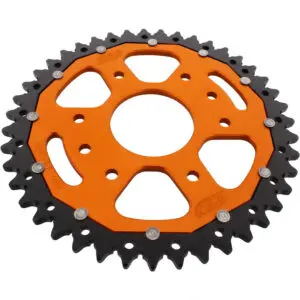 ZF-Dual Kettenrad Dual 43Z Teilung 520 Innendurchmesser 063 Lochkreis 110 orange