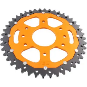 ZF-Dual Kettenrad Dual 44Z Teilung 520 Innendurchmesser 063 Lochkreis 110 orange