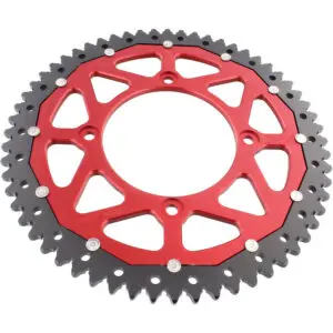 ZF-Dual Kettenrad Dual 60Z Teilung 420 Innendurchmesser 100 Lochkreis 120 rot