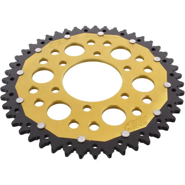 ZF-Dual Kettenrad Dual 47Z Teilung 520 Innendurchmesser 080 Lochkreis 104 gold