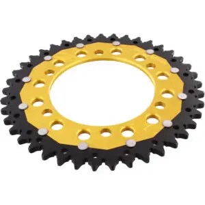 ZF-Dual Kettenrad Dual 41Z Teilung 520 Innendurchmesser 110 Lochkreis 130 gold