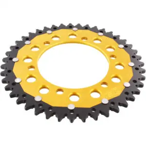 ZF-Dual Kettenrad Dual 43Z Teilung 520 Innendurchmesser 110 Lochkreis 130 gold