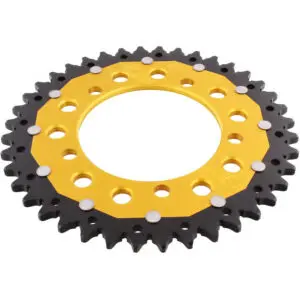 ZF-Dual Kettenrad Dual 40Z Teilung 520 Innendurchmesser 100 Lochkreis 120 gold
