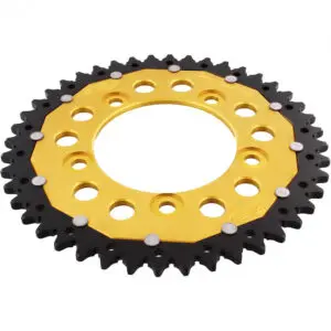 ZF-Dual Kettenrad Dual 44Z Teilung 520 Innendurchmesser 100 Lochkreis 124 gold