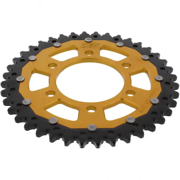 ZF-Dual Kettenrad Dual 40Z Teilung 525 Innendurchmesser 080 Lochkreis 104 gold