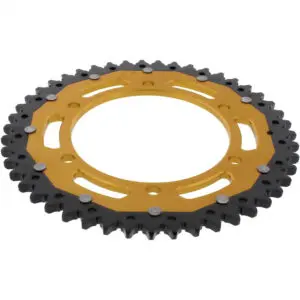 ZF-Dual Kettenrad Dual 47Z Teilung 525 Innendurchmesser 130 Lochkreis 150 gold