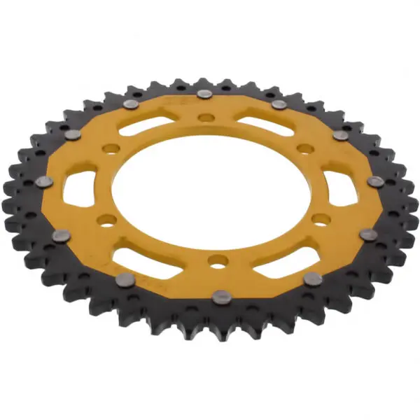 ZF-Dual Kettenrad Dual 44Z Teilung 525 Innendurchmesser 110 Lochkreis 130 gold