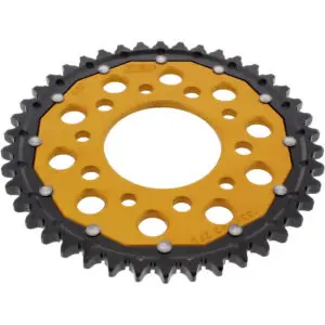 ZF-Dual Kettenrad Dual 42Z Teilung 530 Innendurchmesser 080 Lochkreis 110 gold