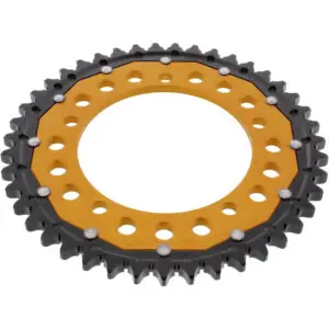 ZF-Dual Kettenrad Dual 43Z Teilung 530 Innendurchmesser 120 Lochkreis 140 gold