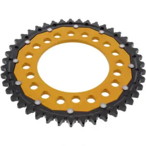 ZF-Dual Kettenrad Dual 43Z Teilung 530 Innendurchmesser 112 Lochkreis 138 gold