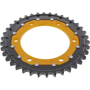 ZF-Dual Kettenrad Dual 38Z Teilung 530 Innendurchmesser 110 Lochkreis 130 gold
