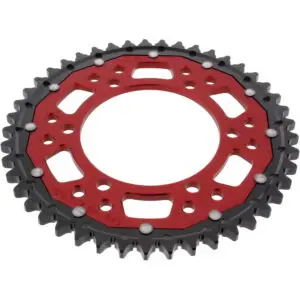 ZF-Dual Kettenrad Dual 45Z Teilung 530 Innendurchmesser 110 Lochkreis 130 rot