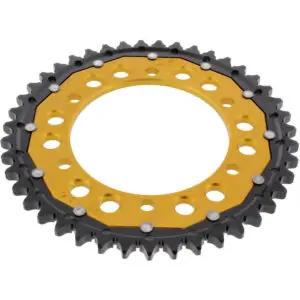 ZF-Dual Kettenrad Dual 43Z Teilung 530 Innendurchmesser 120 Lochkreis 140 gold