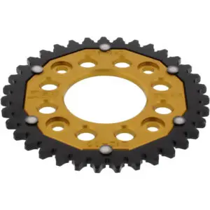ZF-Dual Kettenrad Dual 35Z Teilung 420 Innendurchmesser 058 Lochkreis 090 gold
