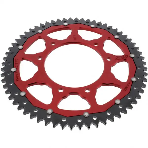 ZF-Dual Kettenrad Dual 62Z Teilung 428 Innendurchmesser 105 Lochkreis 125 rot
