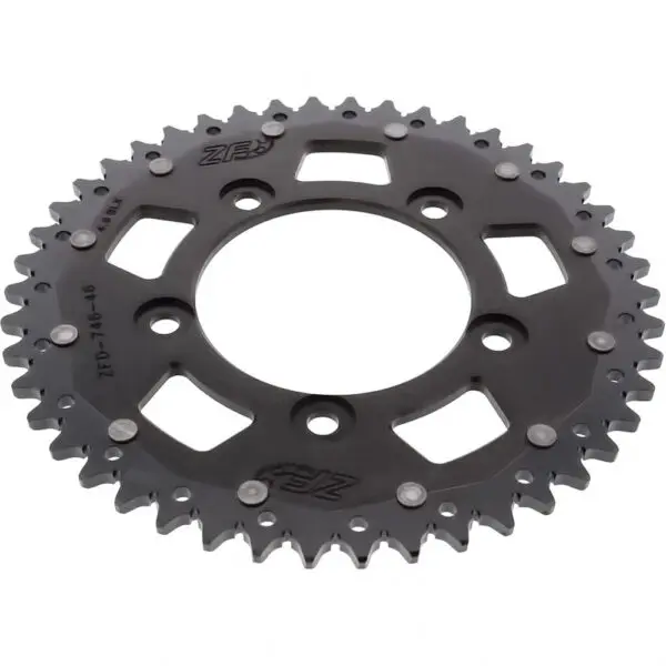 ZF-Dual Kettenrad Dual 46Z Teilung 520 Innendurchmesser 100 Lochkreis 124 sw
