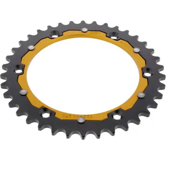 ZF-Dual Kettenrad Dual 38Z Teilung 520 Innendurchmesser 136 Lochkreis 156 gold
