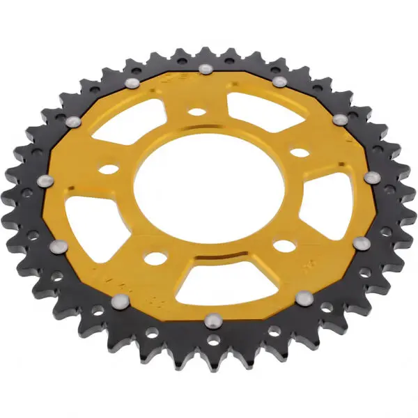 ZF-Dual Kettenrad Dual 42Z Teilung 525 Innendurchmesser 080 Lochkreis 110 gold