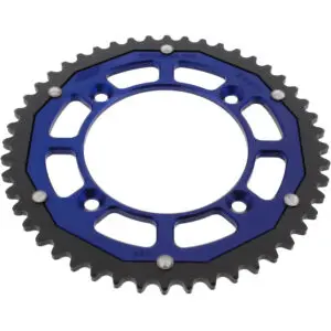 ZF-Dual Kettenrad Dual 48Z Teilung 420 Innendurchmesser 100 Lochkreis 120 blau