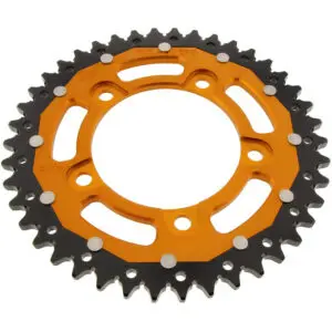 ZF-Dual Kettenrad Dual 42Z Teilung 525 Innendurchmesser 100 Lochkreis 120 gold